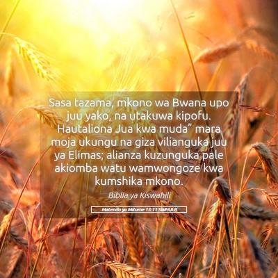 Picture 05 - Matendo ya Mitume 13:11 SWHULB - Sasa tazama, mkono wa Bwana upo juu yako, na - Bible Verse Picture