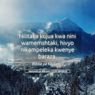 Picture 05 - Matendo ya Mitume 23:28 SWHULB - Nilitaka kujua kwa nini wamemshtaki, hivyo - Bible Verse Picture