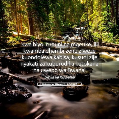 Picture 05 - Matendo ya Mitume 3:19 SWHULB - Kwa hiyo, tubuni na mgeuke, ili kwamba dhambi - Bible Verse Picture
