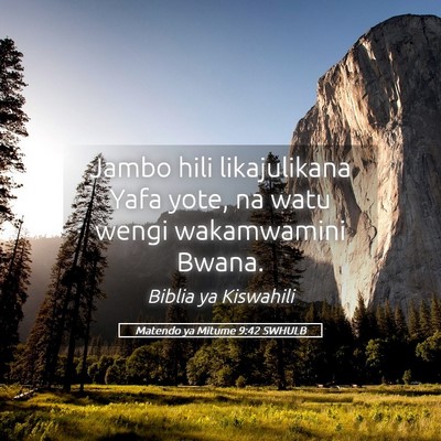 Picture 05 - Matendo ya Mitume 9:42 SWHULB - Jambo hili likajulikana Yafa yote, na watu wengi - Bible Verse Picture
