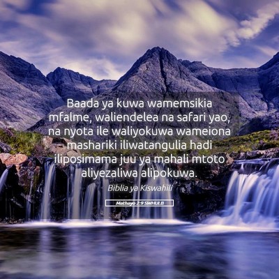 Picture 05 - Mathayo 2:9 SWHULB - Baada ya kuwa wamemsikia mfalme, waliendelea na - Bible Verse Picture