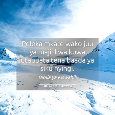 Picture 05 - Mhubiri 11:1 SWHULB - Peleka mkate wako juu ya maji, kwa kuwa utaupata - Bible Verse Picture