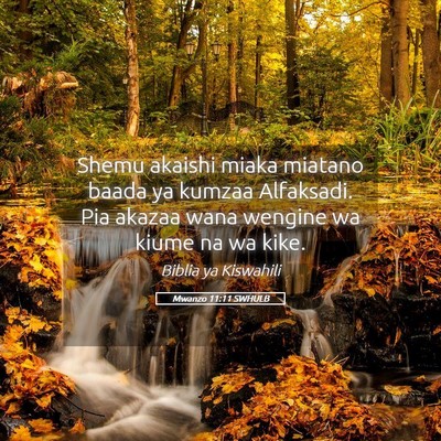 Picture 05 - Mwanzo 11:11 SWHULB - Shemu akaishi miaka miatano baada ya kumzaa - Bible Verse Picture