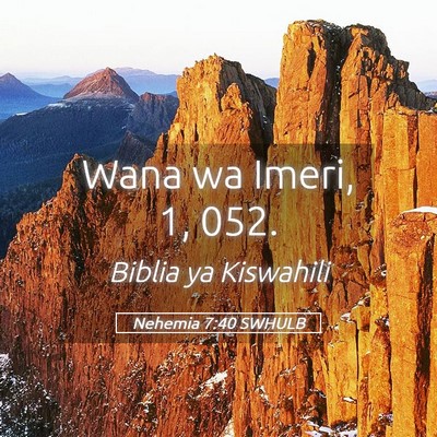 Picture 05 - Nehemia 7:40 SWHULB - Wana wa Imeri, 1, - Bible Verse Picture