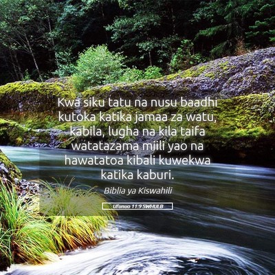 Picture 05 - Ufunuo 11:9 SWHULB - Kwa siku tatu na nusu baadhi kutoka katika jamaa - Bible Verse Picture