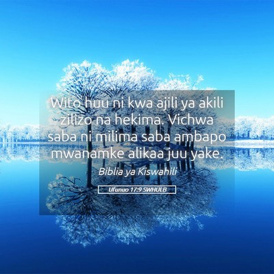 Picture 05 - Ufunuo 17:9 SWHULB - Wito huu ni kwa ajili ya akili zilizo na hekima. - Bible Verse Picture