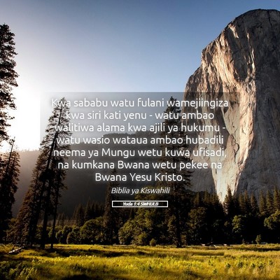 Picture 05 - Yuda 1:4 SWHULB - Kwa sababu watu fulani wamejiingiza kwa siri kati - Bible Verse Picture