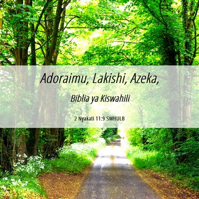 Picture 06 - 2 Nyakati 11:9 SWHULB - Adoraimu, Lakishi, - Bible Verse Picture
