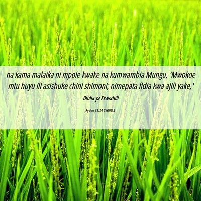 Picture 06 - Ayubu 33:24 SWHULB - na kama malaika ni mpole kwake na kumwambia - Bible Verse Picture