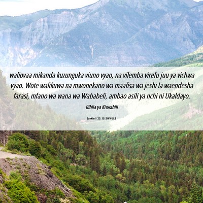 Picture 06 - Ezekieli 23:15 SWHULB - waliovaa mikanda kuzunguka viuno vyao, na vilemba - Bible Verse Picture