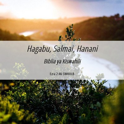 Picture 06 - Ezra 2:46 SWHULB - Hagabu, Salmai, - Bible Verse Picture