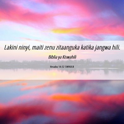 Picture 06 - Hesabu 14:32 SWHULB - Lakini ninyi, maiti zenu zitaanguka katika jangwa - Bible Verse Picture