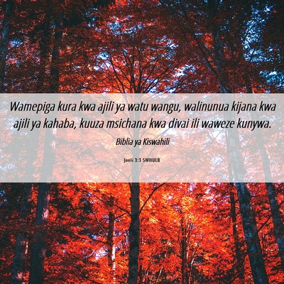 Picture 06 - Joeli 3:3 SWHULB - Wamepiga kura kwa ajili ya watu wangu, walinunua - Bible Verse Picture