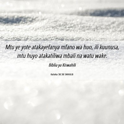 Picture 06 - Kutoka 30:38 SWHULB - Mtu ye yote atakayefanya mfano wa huo, ili - Bible Verse Picture