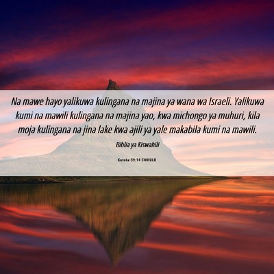 Picture 06 - Kutoka 39:14 SWHULB - Na mawe hayo yalikuwa kulingana na majina ya wana - Bible Verse Picture