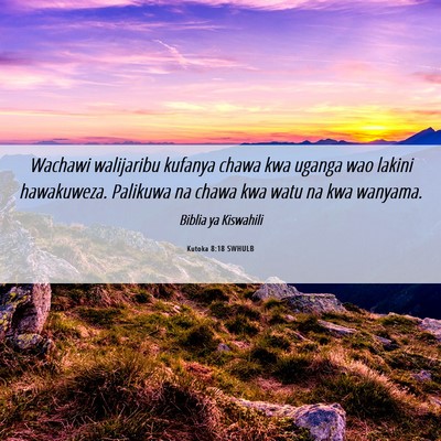 Picture 06 - Kutoka 8:18 SWHULB - Wachawi walijaribu kufanya chawa kwa uganga wao - Bible Verse Picture