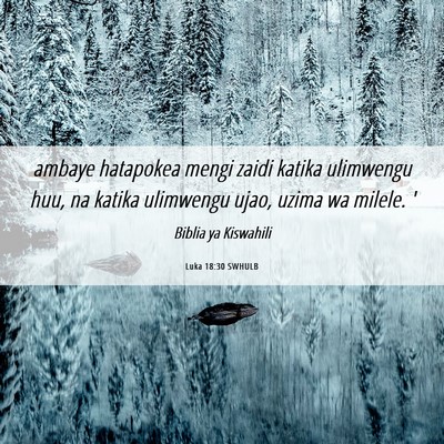 Picture 06 - Luka 18:30 SWHULB - ambaye hatapokea mengi zaidi katika ulimwengu - Bible Verse Picture