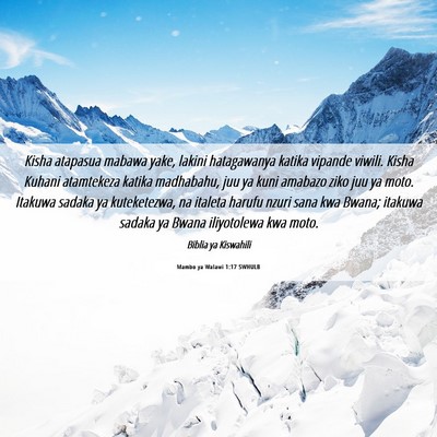 Picture 06 - Mambo ya Walawi 1:17 SWHULB - Kisha atapasua mabawa yake, lakini hatagawanya - Bible Verse Picture