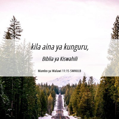 Picture 06 - Mambo ya Walawi 11:15 SWHULB - kila aina ya - Bible Verse Picture