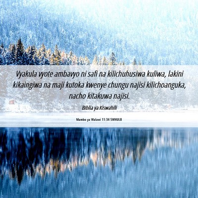 Picture 06 - Mambo ya Walawi 11:34 SWHULB - Vyakula vyote ambavyo ni safi na kilichuhusiwa - Bible Verse Picture