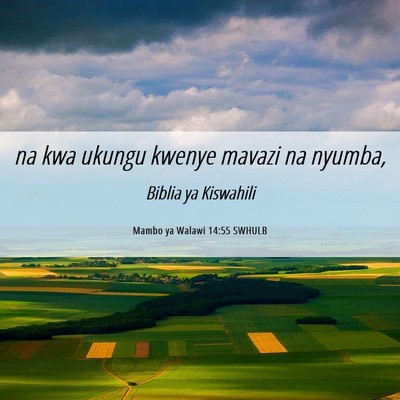 Picture 06 - Mambo ya Walawi 14:55 SWHULB - na kwa ukungu kwenye mavazi na - Bible Verse Picture