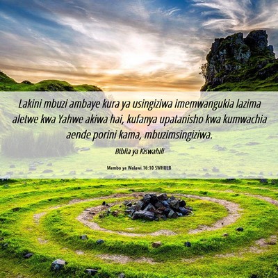 Picture 06 - Mambo ya Walawi 16:10 SWHULB - Lakini mbuzi ambaye kura ya usingiziwa - Bible Verse Picture