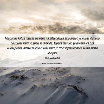 Picture 06 - Mambo ya Walawi 25:22 SWHULB - Mtapanda katika mwaka wa nane na mtaendelea kula - Bible Verse Picture