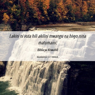Picture 06 - Maombolezo 3:21 SWHULB - Lakini ni vuta hili akilini mwangu na hivyo nina - Bible Verse Picture