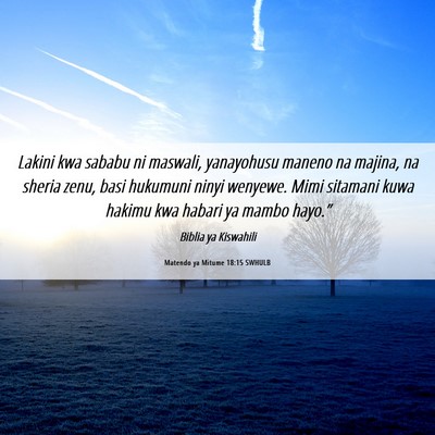 Picture 06 - Matendo ya Mitume 18:15 SWHULB - Lakini kwa sababu ni maswali, yanayohusu maneno - Bible Verse Picture
