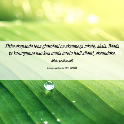 Picture 06 - Matendo ya Mitume 20:11 SWHULB - Kisha akapanda tena ghorofani na akaumega mkate, - Bible Verse Picture