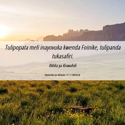 Picture 06 - Matendo ya Mitume 21:2 SWHULB - Tulipopata meli inayovuka kwenda Foinike, - Bible Verse Picture