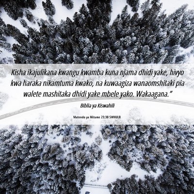 Picture 06 - Matendo ya Mitume 23:30 SWHULB - Kisha ikajulikana kwangu kwamba kuna njama dhidi - Bible Verse Picture
