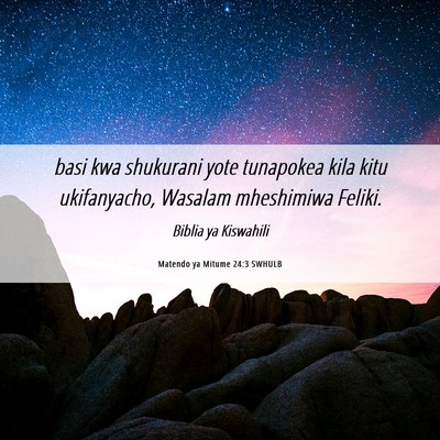 Picture 06 - Matendo ya Mitume 24:3 SWHULB - basi kwa shukurani yote tunapokea kila kitu - Bible Verse Picture