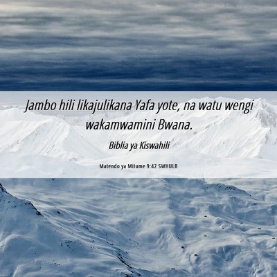 Picture 06 - Matendo ya Mitume 9:42 SWHULB - Jambo hili likajulikana Yafa yote, na watu wengi - Bible Verse Picture