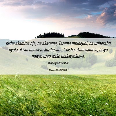Picture 06 - Mwanzo 15:5 SWHULB - Kisha akamtoa nje, na akasema, Tazama mbinguni, - Bible Verse Picture
