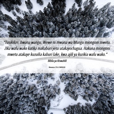 Picture 06 - Mwanzo 23:6 SWHULB - “Tusikilize, bwana wangu. Wewe ni mwana wa - Bible Verse Picture