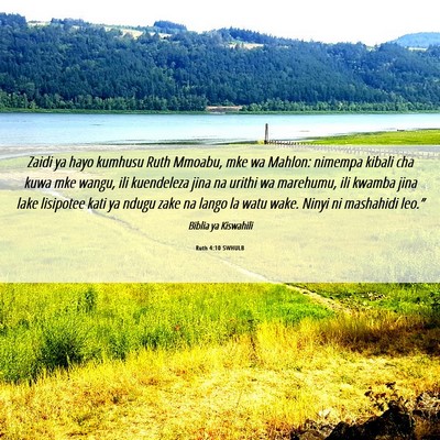 Picture 06 - Ruth 4:10 SWHULB - Zaidi ya hayo kumhusu Ruth Mmoabu, mke wa Mahlon: - Bible Verse Picture