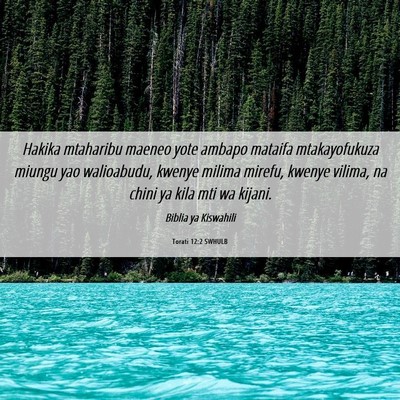 Picture 06 - Torati 12:2 SWHULB - Hakika mtaharibu maeneo yote ambapo mataifa - Bible Verse Picture