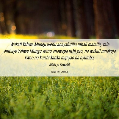 Picture 06 - Torati 19:1 SWHULB - Wakati Yahwe Mungu wenu anayafutilia mbali - Bible Verse Picture