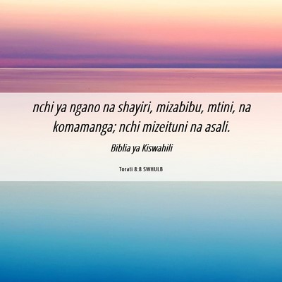 Picture 06 - Torati 8:8 SWHULB - nchi ya ngano na shayiri, mizabibu, mtini, na - Bible Verse Picture
