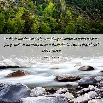 Picture 06 - Ufunuo 17:2 SWHULB - ambaye wafalme wa nchi wamefanya mambo ya uzinzi - Bible Verse Picture