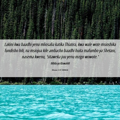 Picture 06 - Ufunuo 2:24 SWHULB - Lakini kwa baadhi yenu mliosalia katika Thiatira, - Bible Verse Picture