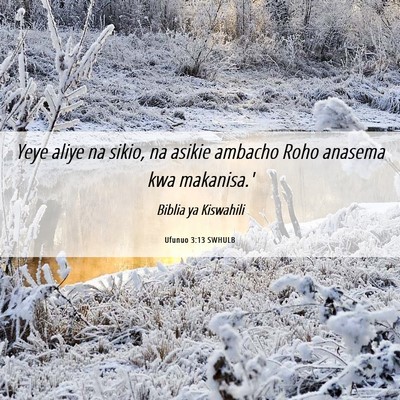 Picture 06 - Ufunuo 3:13 SWHULB - Yeye aliye na sikio, na asikie ambacho Roho - Bible Verse Picture
