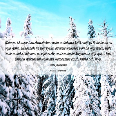Picture 06 - Waamuzi 1:27 SWHULB - Watu wa Manase hawakuwafukuza watu waliokuwa - Bible Verse Picture