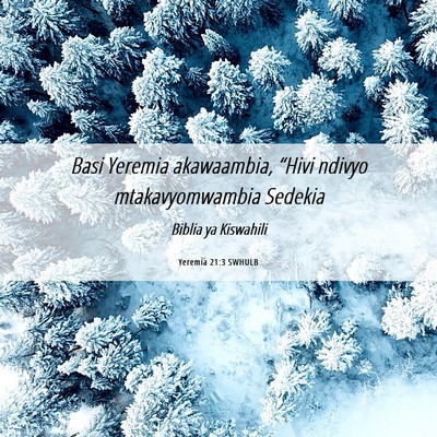 Picture 06 - Yeremia 21:3 SWHULB - Basi Yeremia akawaambia, “Hivi ndivyo - Bible Verse Picture