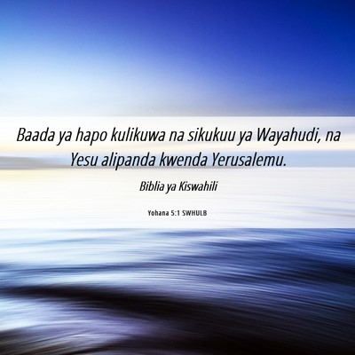 Picture 06 - Yohana 5:1 SWHULB - Baada ya hapo kulikuwa na sikukuu ya Wayahudi, na - Bible Verse Picture