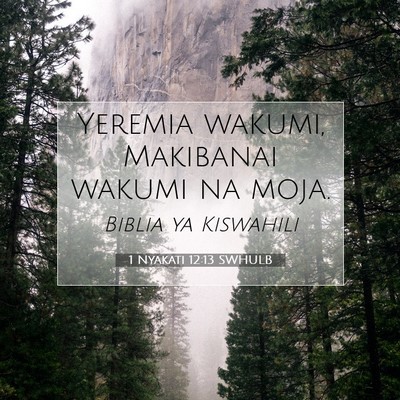 Picture 07 - 1 Nyakati 12:13 SWHULB - Yeremia wakumi, Makibanai wakumi na - Bible Verse Picture