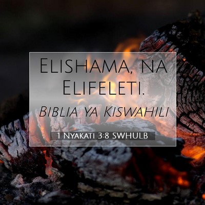 Picture 07 - 1 Nyakati 3:8 SWHULB - Elishama, na - Bible Verse Picture