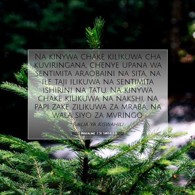 Picture 07 - 1 Wafalme 7:31 SWHULB - Na kinywa chake kilikuwa cha kuviringana, chenye - Bible Verse Picture
