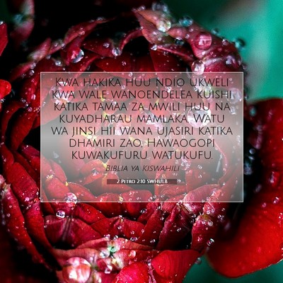 Picture 07 - 2 Petro 2:10 SWHULB - Kwa hakika huu ndio ukweli kwa wale wanoendelea - Bible Verse Picture